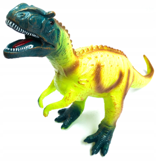 Veľký gumový dinosaurus Allosaurus s jemným zvukom