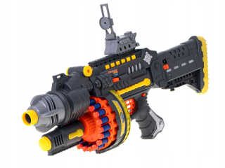 Detská zbraň - Veľký bubon puška na šípky NERF 40 Shot