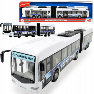 Detský autobus, trolejbus - Veľký mestský kĺbový mestský autobus 46 cm Dickie