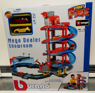 Gazáž pre autíčka - Big Parkovanie Bburago Mega predajcu Showroom 18-30031