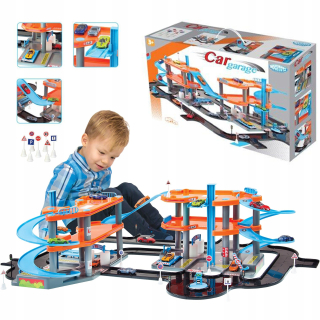 Gazáž pre autíčka - Big garáž track 3 + 3 podlažiach + AKC. Mochtoys