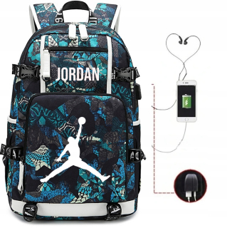 Školský batoh - Veľký batoh jordan vodotesný USB návrhy