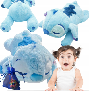 Veľký plyšový modrý steh ležiaci 70 cm lilo stich mazdatý maskot