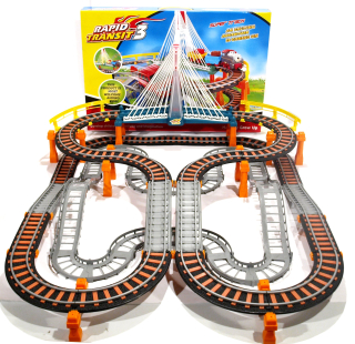 Dráha pre deti, stavebnica - Veľký Racing RaceTrack vlak vlak auto
