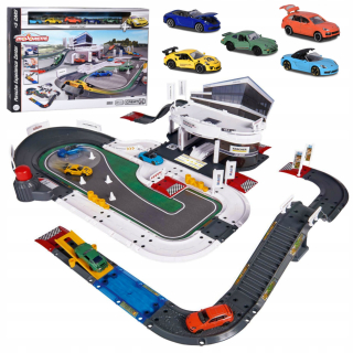 Big Porsche Garáž Racing Tor + Resoraki