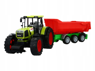Traktor - VEĽKÝ TRAKTOR + STROJE Pohyblivé časti POHON 53 CM