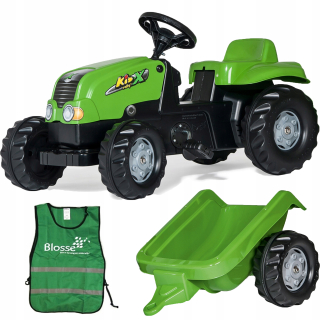 Traktor - Veľký traktor na pedále Rolly Toys Kid + Príves