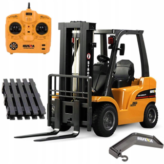 Auto na diaľkové ovládanie - Big Vysokozdvižný vozík RC + Crane 01:10 Metal