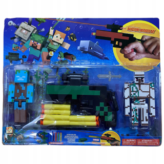 Herná figúrka - Veľká sada Minecraft Golem zbrane figúrky
