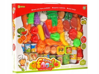 Big food set Ovocie zelenina plechovky 52el