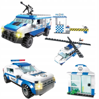 Veľká sada blokov City Blocks Police Set
