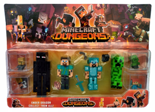 Herná figúrka - Veľká sada Minecraft Crepper Enderman TNT Figures