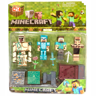 Herná figúrka - Veľká sada Minecraft Golem STIV TNT figúrky