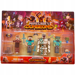 Herná figúrka - Veľká sada čísel Minecraft Golem Rustikálne