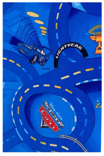 Koberec do detskej izby - Autá MATA 180x300 DISNEY ulice pre chlapcov