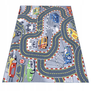 Koberec do detskej izby - DISNEY CARS 140x200 koberec road závodné