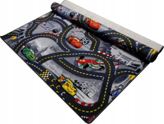 Koberec do detskej izby - Koberec Disney Cars 270x200 City Streets Farby