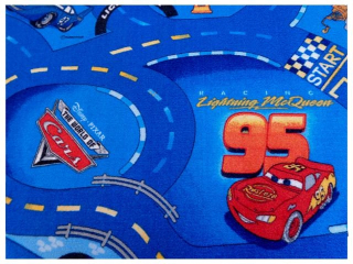 Koberec do detskej izby - KOBEREC DISNEY AUTOMOBILY ULICE MAT DETI 250x250 AUTÁ