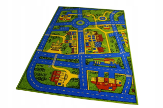 Koberec do detskej izby - Koberec pre deti 120x170 Streets Cesty ulice Tor