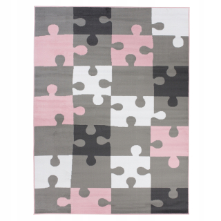 Koberec do detskej izby - Koberec pre deti 200x300 Pastel puzzle