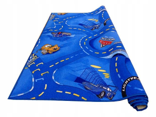 Koberec do detskej izby - Koberec pre deti 250x300 2,5x3 Disney Streets auta