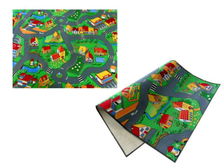 Koberec do detskej izby - Detský koberec 160x200 1,6x2 obec obec obec