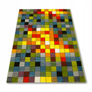 Koberec do detskej izby - Detské koberce 200x300 Farebné kocky Mix