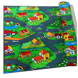 Koberec do detskej izby - Detský koberec inteligentné deti vidiecky City Car 140x200