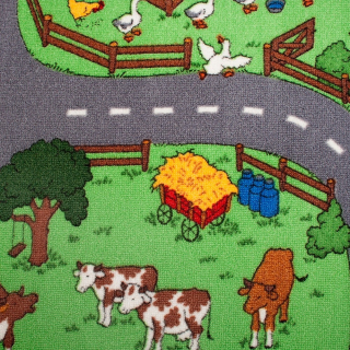 Koberec do detskej izby - Detské koberce ulice road farme mestskej 200x250