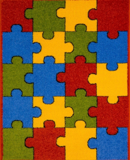 Koberec do detskej izby - Detský koberec Weltom 300x400 Puzzle @ PREDAJ @