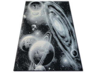 Koberec do detskej izby - Koberec Flash 120x170 cm Cosmos šedej planéty # B401