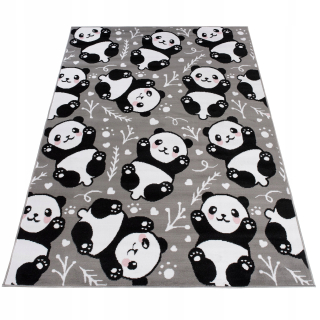 Koberec do detskej izby - Pastel koberec 200x300 Kosmos Bear Panda Ski