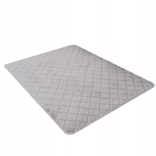 Koberec do detskej izby - Koberec Plush Soft 60x90cm prešívaná Svetlo šedá