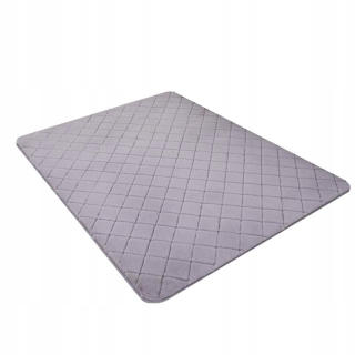 Koberec do detskej izby - Koberec Plush Soft 60x90cm prešívaná Gray