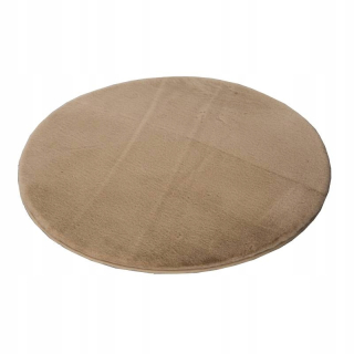 Koberec do detskej izby - Koberec Plyšová mäkká 90cm latte kolo