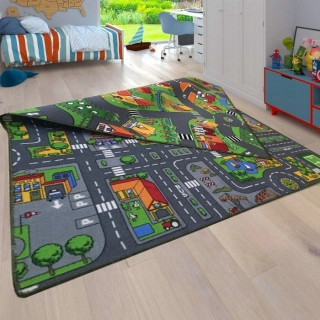 Koberec do detskej izby - Koberec Streets City Farm 200x300 Dva v jednom hite