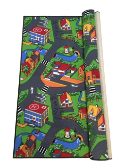 Koberec do detskej izby - Koberec Streets City Farm Road Wise 150x200 Cars