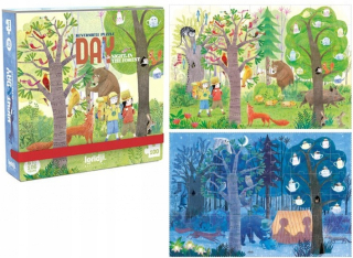 Vo dne v noci. Bilaterálna puzzle 100 El. Londa 6+