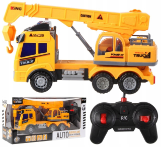 Auto na diaľkové ovládanie - Remote Crane Controlled Light Sound Truck