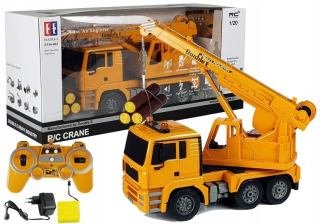 Auto na diaľkové ovládanie - Diaľkové žeriav ovládať dreva Double E 1:20