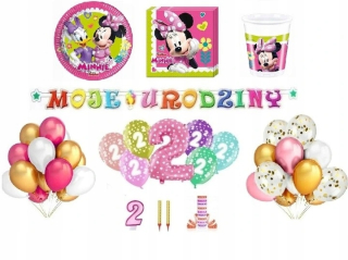 Balóny na párty - Dekorácie 2 Birthday Balloons Second Mouse Minnie