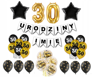 Dekorácie 30 tridsať narodeniny balóniky nastaviť