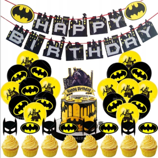 Balóny na párty - Balón dekorácie s motívom Batman