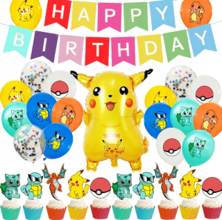 Balóny na párty - Pokemon narodeninová balónová dekorácia!