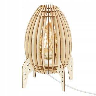 Nočná lampa do detskej izby - Daku - raketa Detské lampa stojí L576308
