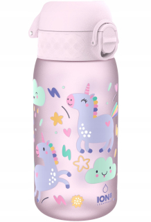 Fľaša na vodu Ion8 Unicorn 400 ml ružová