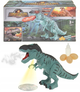 Interaktívny dinosaurus chodí, svieti a znáša vajíčka