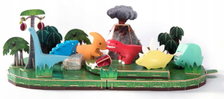 Figúrky HalfToys Dinosaur World, 6 magnetických dielikov.