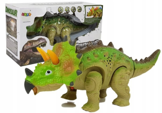 Dinosaurus na batérie Triceratops Zelené hračky