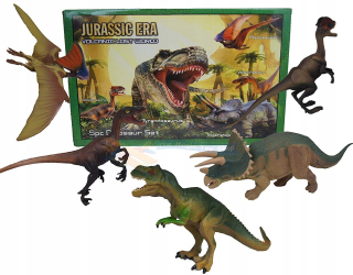 Dinosaury sada 5 ks figúrky tyrannosaurus T-REX XL
